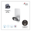 A Picture of product ABA-PMMAG2M Alba™ Magnetic Coat Peg ABS/Magnet/Steel, Black/Silver, Supports 11 lbs
