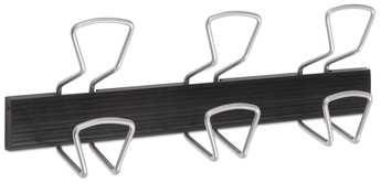 Alba™ Wall-Mount Coat Hooks 18.11 x 2.95 6.45, Metal, Silver, 22 lb Capacity