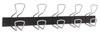 A Picture of product ABA-PMPRO5M Alba™ Wall-Mount Coat Hooks 29.92 x 2.95 6.45, Metal, Silver, 22 lb Capacity