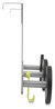 A Picture of product ABA-PMS3P Alba™ Over the Door Metal and Plastic Coat Hook 3 Pegs, Black, 20 lb Capacity