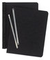 A Picture of product ACC-25971 ACCO Pressboard Report Cover with Tyvek® Reinforced Hinge Two-Piece Prong Fastener, 3" Capacity, 8.5 x 11, Black/Black