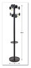 A Picture of product ABA-PMSTAN3N Alba™ Stan3 Coat Rack Steel Stand Alone Eight Knobs, 15w x 15d 69.3h, Black