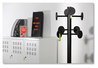 A Picture of product ABA-PMSTAN3N Alba™ Stan3 Coat Rack Steel Stand Alone Eight Knobs, 15w x 15d 69.3h, Black