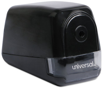 Universal® Electric Pencil Sharpener AC-Powered, 3.13 x 5.75 4, Black
