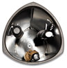 A Picture of product ABA-PMTRIA2M Alba™ Triangular Umbrella Stand Steel, 10.25w x 10.25d 23.67h, Silver/Black