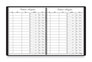 A Picture of product AAG-8058005 AT-A-GLANCE® Visitor Register Book Black Cover, 10.88 x 8.38 Sheets, 60 Sheets/Book