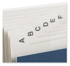 A Picture of product UNV-30540 Universal® Expanding Desk File 20 Dividers, Alpha Index, Letter Size, Blue Cover