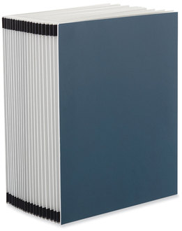 Universal® Expanding Desk File 20 Dividers, Alpha Index, Letter Size, Blue Cover