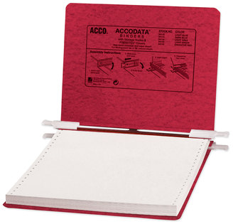 ACCO PRESSTEX® Covers with Storage Hooks 2 Posts, 6" Capacity, 9.5 x 11, Executive Red