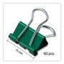 A Picture of product UNV-31027 Universal® Binder Clips with Storage Tub, Mini, Assorted Colors, 60/Pack