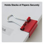A Picture of product UNV-31027 Universal® Binder Clips with Storage Tub, Mini, Assorted Colors, 60/Pack