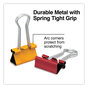 A Picture of product UNV-31028 Universal® Binder Clips with Storage Tub, Small, Assorted Colors, 40/Pack