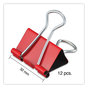 A Picture of product UNV-31029 Universal® Binder Clips with Storage Tub, Medium, Assorted Colors, 24/Pack