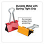 A Picture of product UNV-31029 Universal® Binder Clips with Storage Tub, Medium, Assorted Colors, 24/Pack