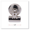 A Picture of product UNV-31260 Universal® Bulldog Magnetic Clips Small, Nickel, 18/Pack