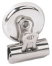A Picture of product UNV-31261 Universal® Bulldog Magnetic Clips Medium, Nickel, 12/Pack