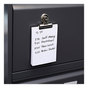 A Picture of product UNV-31261 Universal® Bulldog Magnetic Clips Medium, Nickel, 12/Pack