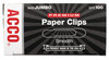 A Picture of product ACC-72500 ACCO Paper Clips Premium Heavy-Gauge Wire Jumbo, Smooth, Silver, 100 Clips/Box, 10 Boxes/Pack