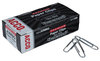 A Picture of product ACC-72510 ACCO Paper Clips Premium Heavy-Gauge Wire Jumbo, Nonskid, Silver, 100 Clips/Box, 10 Boxes/Pack