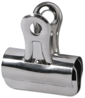 Universal® Bulldog Clips Small, Nickel, 36/Pack