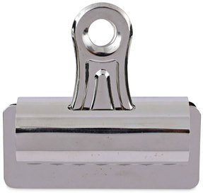 Universal® Bulldog Clips Jumbo, Nickel, 12/Pack