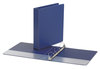 A Picture of product UNV-33402 Business Source Economy Non-View Round Ring Binder with 3 Rings and 1.5 in. Capacity. 11 X 8.5 in. Royal Blue.