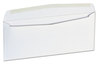 A Picture of product UNV-35209 Universal® Business Envelope Open-Side #9, Square Flap, Gummed Closure, 3.88 x 8.88, White, 500/Box