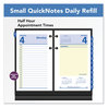 A Picture of product AAG-E51750 AT-A-GLANCE® QuickNotes® Desk Calendar Refill 3.5 x 6, White/Yellow/Blue Sheets, 12-Month (Jan to Dec): 2026