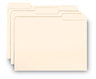 A Picture of product SMD-10230 Smead™ Interior File Folders 1/3-Cut Tabs: Assorted, Letter Size, 0.75" Expansion, Manila, 100/Box