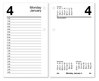 A Picture of product AAG-E717R50 AT-A-GLANCE® Desk Calendar Refill Recycled 3.5 x 6, White Sheets, 12-Month (Jan to Dec): 2026
