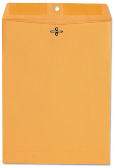 Business Source Kraft Envelope with Square Flap and Clasp/Gummed Closure. #90. 9 X 12 in. Brown. 100/box.