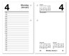 A Picture of product AAG-E717T50 AT-A-GLANCE® Desk Calendar Refill with Tabs 3.5 x 6, White Sheets, 12-Month (Jan to Dec): 2026