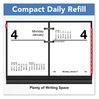 A Picture of product AAG-E91950 AT-A-GLANCE® Compact Desk Calendar Refill 3 x 3.75, White Sheets, 12-Month (Jan to Dec): 2026