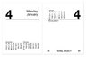 A Picture of product AAG-E91950 AT-A-GLANCE® Compact Desk Calendar Refill 3 x 3.75, White Sheets, 12-Month (Jan to Dec): 2026