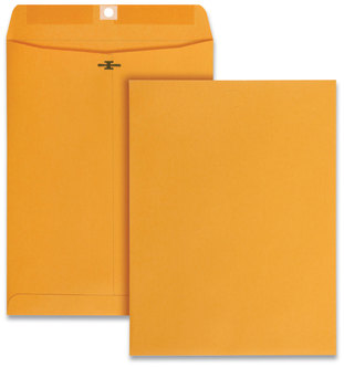 Universal® Kraft Clasp Envelope #90, Square Flap, Clasp/Gummed Closure, 9 x 12, Brown 250/Carton