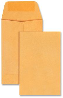 Universal® Kraft Coin Envelope #1, Round Flap, Gummed Closure. 2.25 X 3.5 in. Light Brown. 250/box.