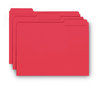 A Picture of product SMD-10267 Smead™ Interior File Folders 1/3-Cut Tabs: Assorted, Letter Size, 0.75" Expansion, Red, 100/Box