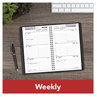 A Picture of product AAG-G21000 AT-A-GLANCE® DayMinder® Block Format Weekly Appointment Book Tabbed Telephone/Add Section, 8.5 x 5.5, Black, 12-Month (Jan to Dec): 2026