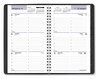 A Picture of product AAG-G21000 AT-A-GLANCE® DayMinder® Block Format Weekly Appointment Book Tabbed Telephone/Add Section, 8.5 x 5.5, Black, 12-Month (Jan to Dec): 2026