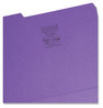 A Picture of product SMD-10283 Smead™ Interior File Folders 1/3-Cut Tabs: Assorted, Letter Size, 0.75" Expansion, Purple, 100/Box