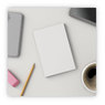 A Picture of product UNV-35614 Business Source Scratch Pads Unruled, 4 x 6, White, 100 Sheets, 12/Pack. Plain memo pad.