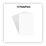 A Picture of product UNV-35614 Business Source Scratch Pads Unruled, 4 x 6, White, 100 Sheets, 12/Pack. Plain memo pad.