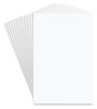 A Picture of product UNV-35614 Business Source Scratch Pads Unruled, 4 x 6, White, 100 Sheets, 12/Pack. Plain memo pad.