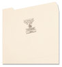 A Picture of product SMD-10338 Smead™ Top Tab File Folders with Antimicrobial Product Protection 1/3-Cut Tabs: Assorted, Letter, 0.75" Expansion, Manila, 100/Box
