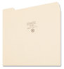 A Picture of product SMD-10339 Smead™ 100% Recycled Manila Top Tab File Folders 1/3-Cut Tabs: Assorted, Letter Size, 0.75" Expansion, 100/Box