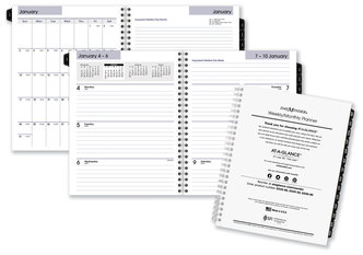 AT-A-GLANCE® DayMinder® Executive Weekly/Monthly Refill 8.75 x 7, White Sheets, 12-Month (Jan to Dec): 2026
