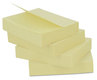 A Picture of product UNV-35662 Universal® Self-Stick Note Pads 1.5" x 2", Yellow, 100 Sheets/Pad, 12 Pads/Pack