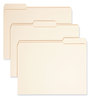 A Picture of product SMD-10405 Smead™ Expandable Heavyweight File Folders 1/3-Cut Tabs: Assorted, Letter Size, 1.5" Expansion, Manila, 50/Box