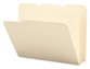 A Picture of product SMD-10510 Smead™ Poly Manila Folders 1/3-Cut Tabs: Assorted, Letter Size, 12/Pack