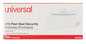 A Picture of product UNV-36004 Universal® Peel Seal Strip Business Envelope Security Tint #10, Square Flap, Self-Adhesive Closure, 4.13 x 9.5, White, 100/Box